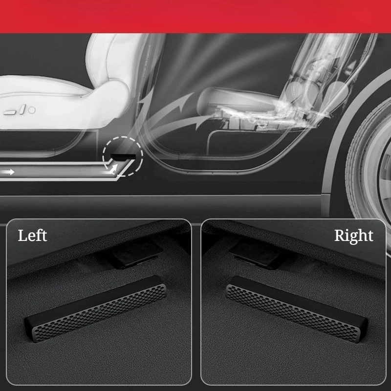 For Lynk & Co 08, Under-Seat Vent Protective Shield, Dustproof Waterproof Car Interior Trim