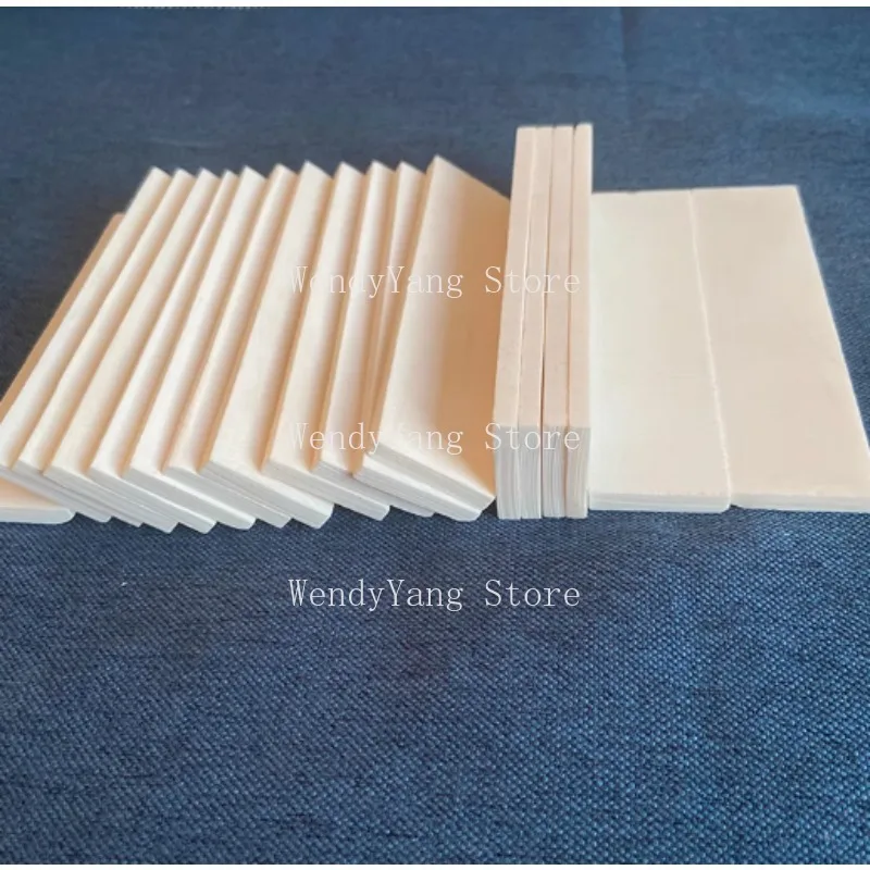 

Hot Sell Buffalo Bovine Bone Knife Handle Scales Slabs DIY Carving Material 100x30x6mm 2pcs