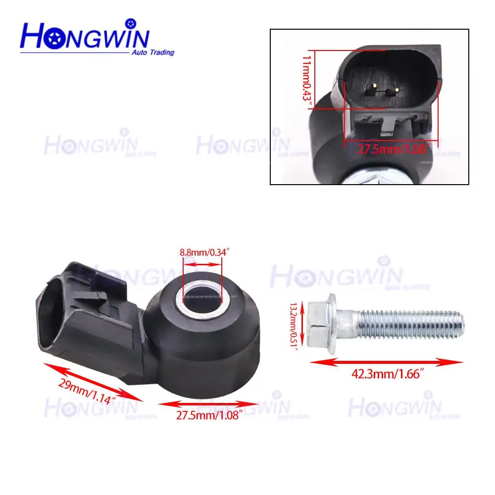 1/2/4PCS Knock Sensor 12570125 12623730 Fits Chevy Camaro Colorado Corvette GMC Canyon Envoy Sierra Cadillac CTS Buick Lucerne