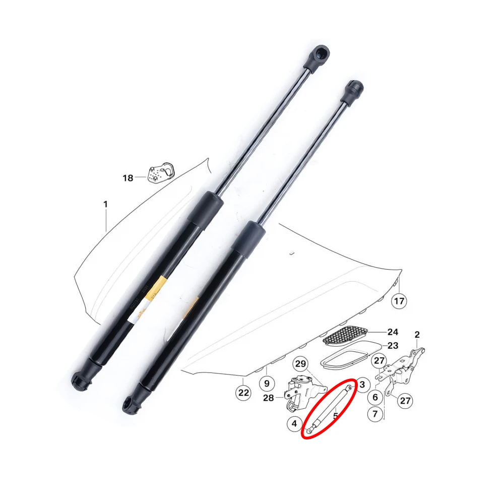 2Pcs Gas Spring Of … - image
