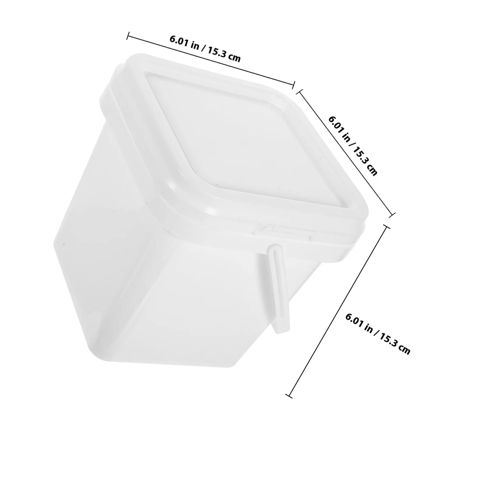 حاوية الطلاء مع غطاء 1 قطعة مقبض دلو بلاستيكي مانع للتسرب لتخزين الطلاء الزيتي دلو فني فارغ لوازم الرسم الحرفية #2