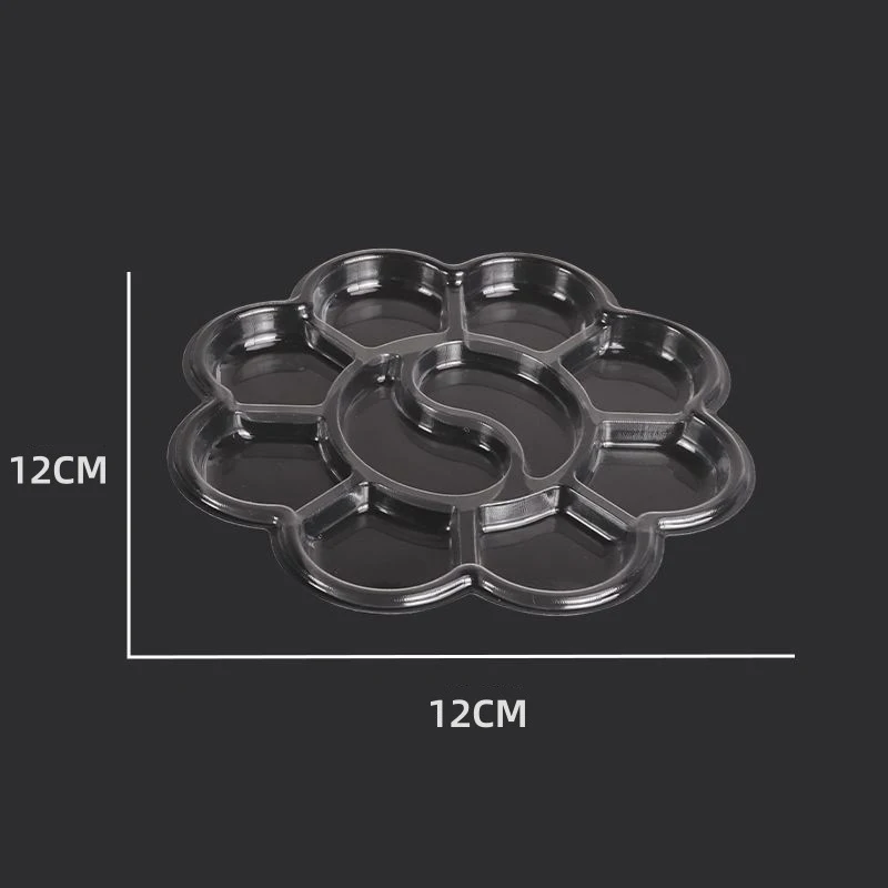 

Горячая распродажа: 20 одноразовых палитр для рисования в форме цветка сливы, моющиеся, для гуаши, масла и акварели