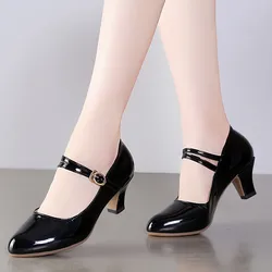 Zapatos de baile de salón para mujer, zapatos de baile latino de salsa estándar, zapatos de entrenamiento de jazz con encanto, Bachata, baile moderno, Sne