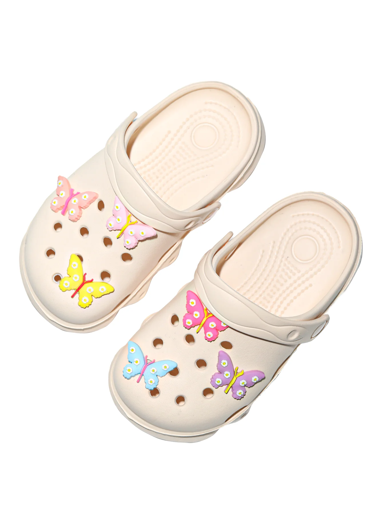 Kinder-Clogs, Leichte EVA-Gartenschuhe, Wasserdichte Rutschfeste Sandalen, Bequeme Slip-On Schuhe für Drinnen und Draußen 1214 – Detail 7