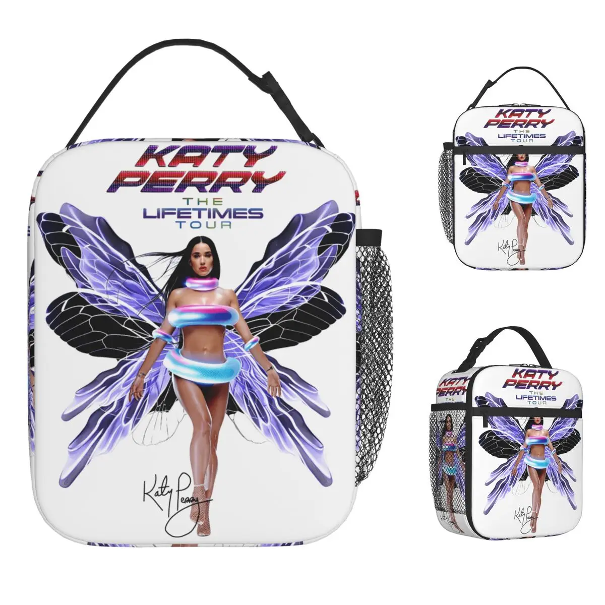 

Katyed Logo Perryed The Lifetimes Tour Сумка для обеда Повседневная коробка для обеда Пикник на открытом воздухе Портативная термосумка-тоут