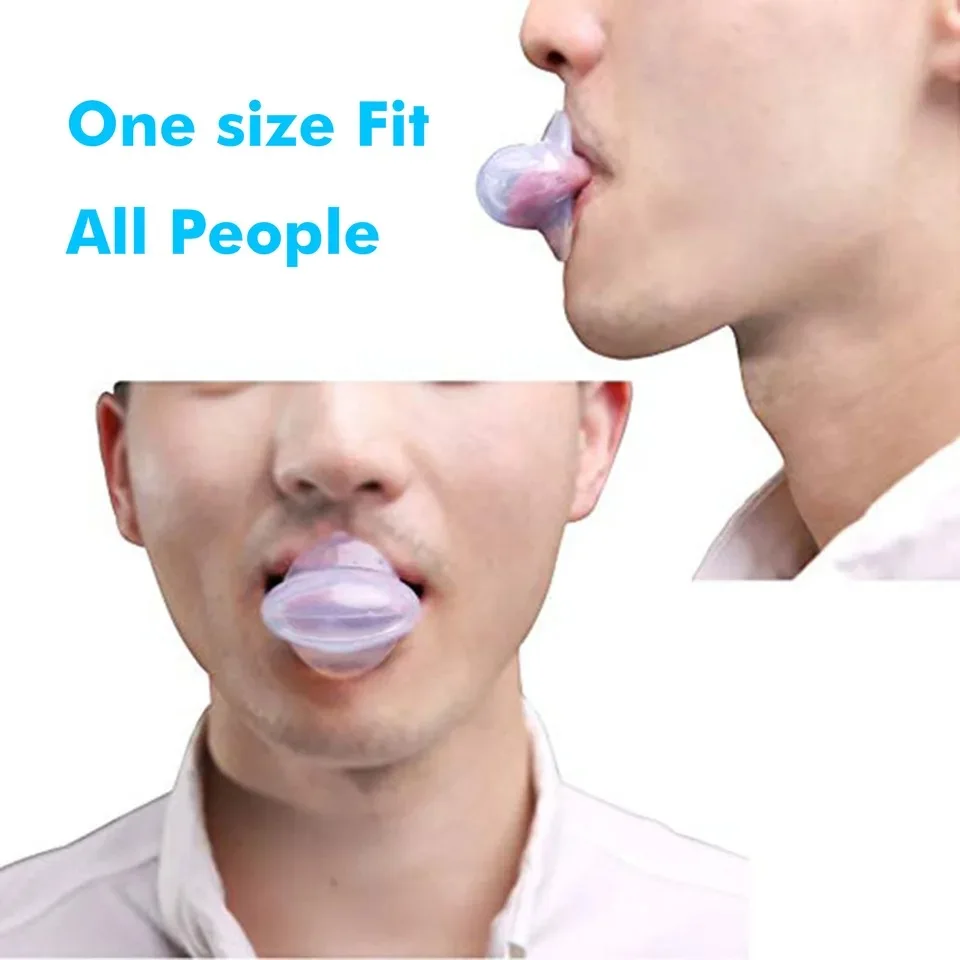 Anti Snoring Mouthpiece Tongue Retainer Helps to Eliminate Snoring Anti Snore Device Silicone Snore Sleep Apnea Anti Ronflement