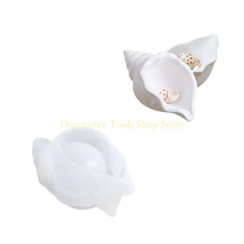 QX2E CONCH CODELE JAR MOLL MOLDS Silicone Moulds Jewelry Storage Box قوالب القوالب #5