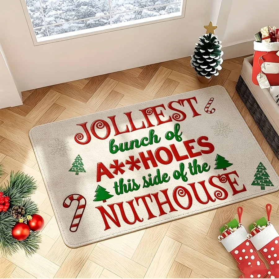 Jolliest Bunch Pattern Floor Mat household decorative laundry room balcony cottage backyard seasonal entry door rug gift