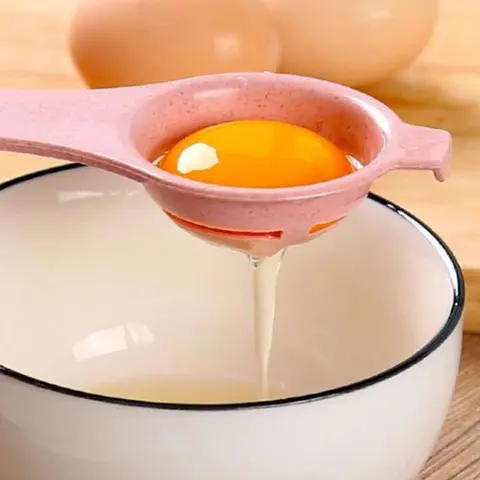 Wheat Stalk Egg Separator For Raw Eggs,Kitchen Gadgets Egg Yolk And White Separator Divider for Cooking 4pcs