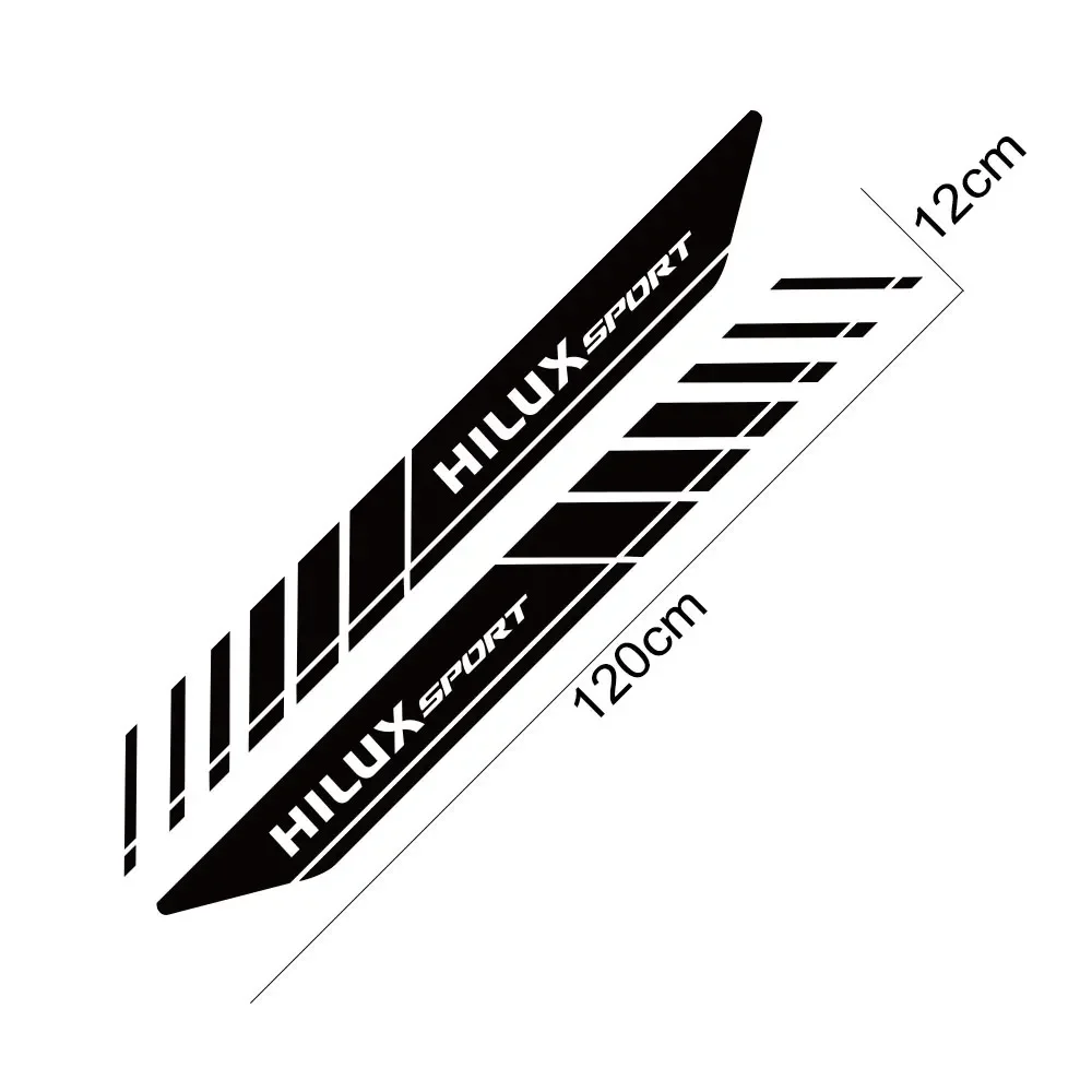 ملصقات السيارات لتويوتا هايلكس SR بيك اب الجذع الخلفي الجانب الشارات شاحنة الرسومات المشارب غطاء ديكور الفينيل اكسسوارات ضبط السيارات #5