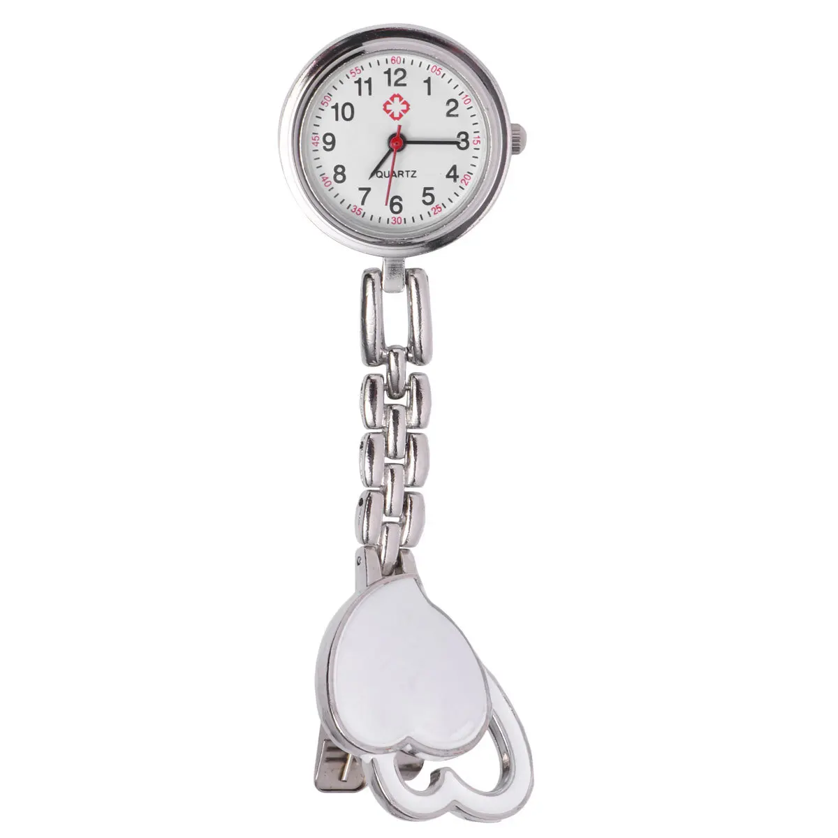 

Heart Shaped Watch White High Quality Hanging Watch for Accessories Lovers Fashionable and Functional Timepiece