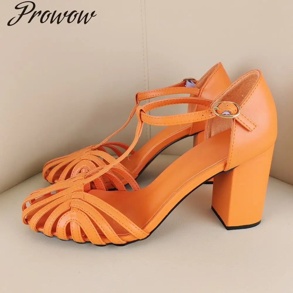 

Модные сандалии с открытым носком и круглым носком на толстом каблуке, женская обувь Zapatos Mujer