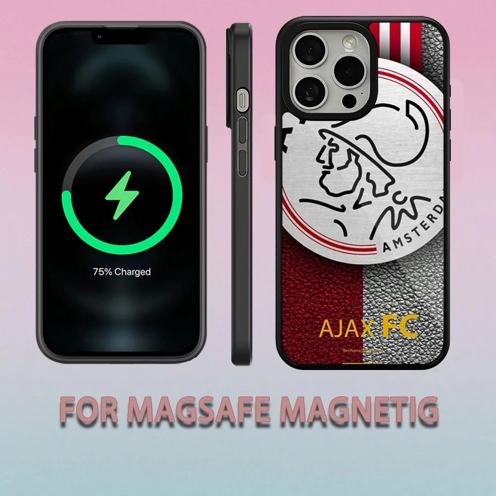 Ajax Flag  Phone Case For iPhone 15 14 13 12 11 Pro Max Plus Magsafe Magnetic Wireless Charging Cover