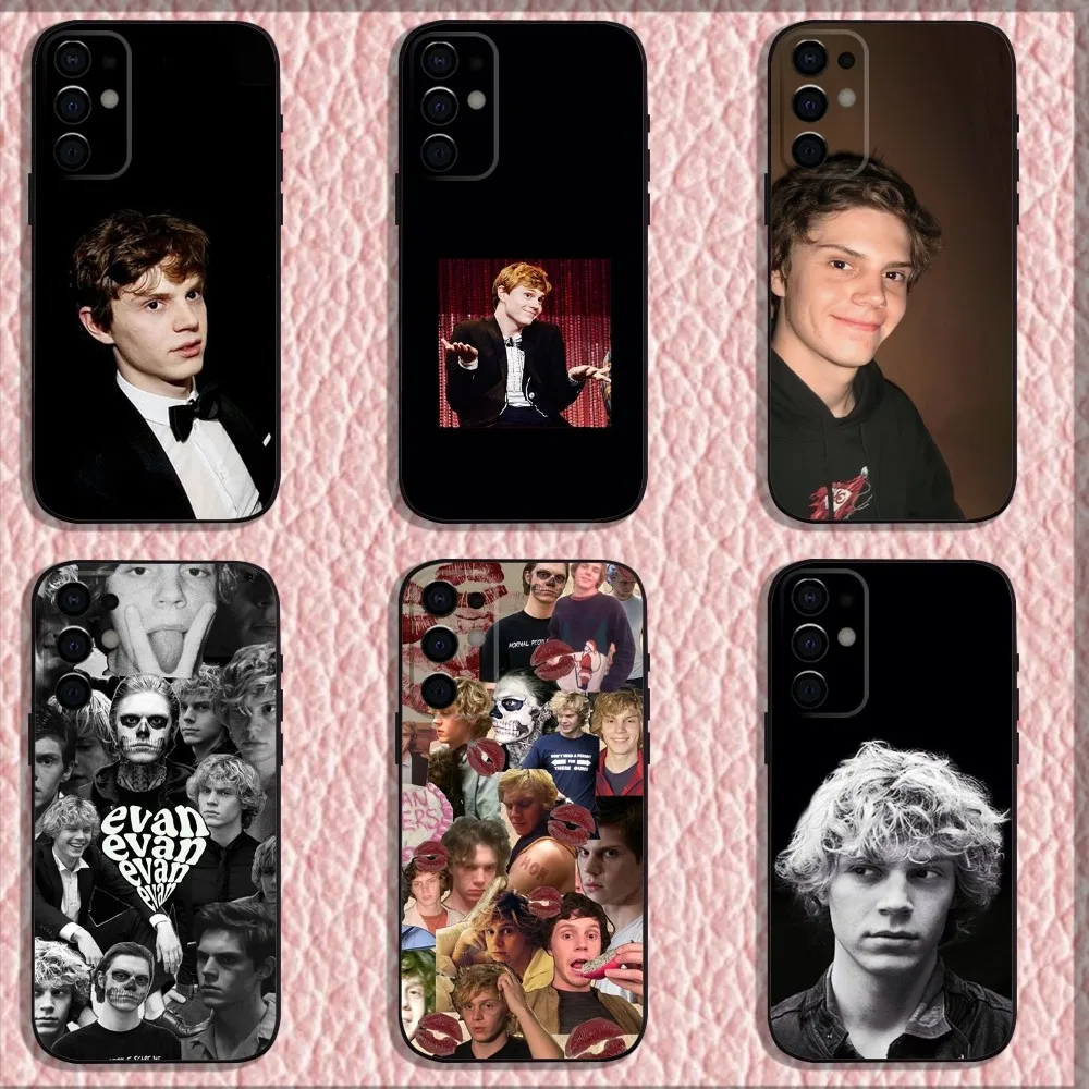 Actor E-Evan P-Peters Phone Case For Samsung S24,S21,S22,S23,S30,Ultra,S20,Plus,Fe,Lite,Note,10,9,5G Black Soft Shell