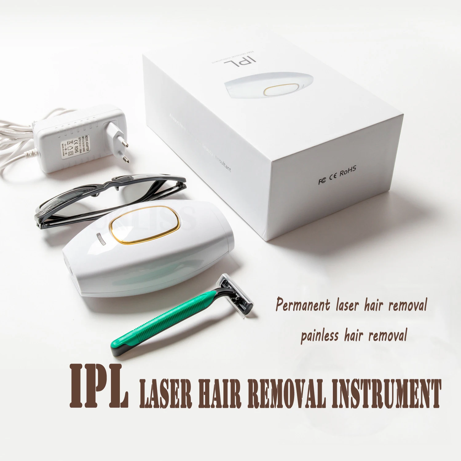جديد IPL إزالة الشعر آلة لنزع الشعر بالليزر للنساء 500,000 فلاش Depilator نبضات آلة لنزع الشعر بالليزر الدائم إزالة الشعر غير مؤلم