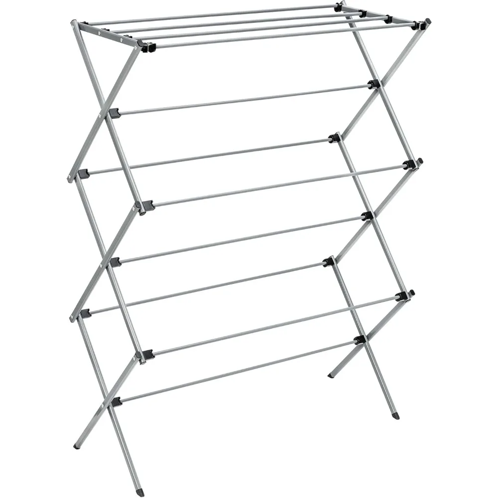 

Honey-Can-Do Collapsible Laundry Drying Rack, Sturdy Steel, Foldable & Portable Clothes Drying Rack, Space-Saving Design, Indoor