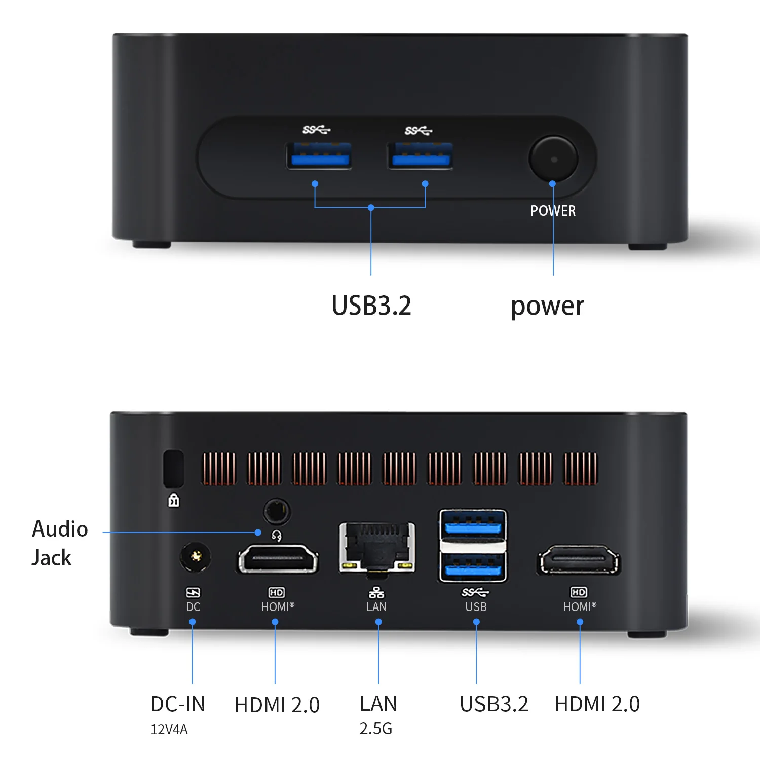 CPU Intel Alder-N Lake N95 Windows 11 Mini PC UHD Graphics DDR4 8GB/16GB SSD 128GB/256GB/512GB/1TB Dual HD-MI Computer