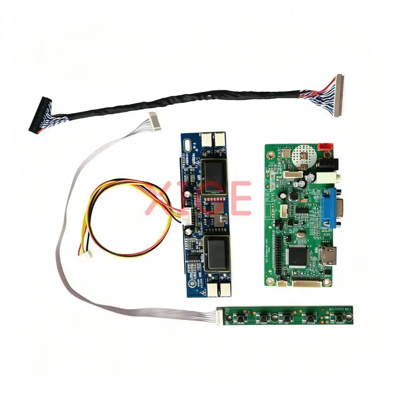 For HT17E12 HT17E13 HT17E11 HT17EX1 LCD Display Drive Controller Board Kit DIY 1280*1024 1280x1024 30 Pins LVDS VGA+HDMI 4-CCFL