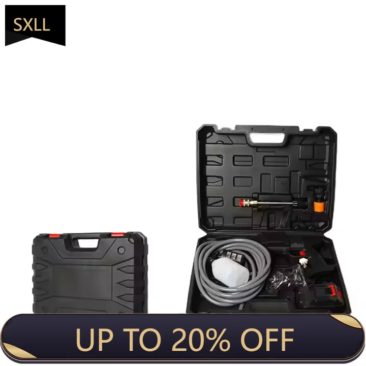 

SXLL ODM Portable High Pressure Wireless Car Washing Machine Powerful Cordless Spray Foam Gun Easy Car Cleaning Water Supply OD