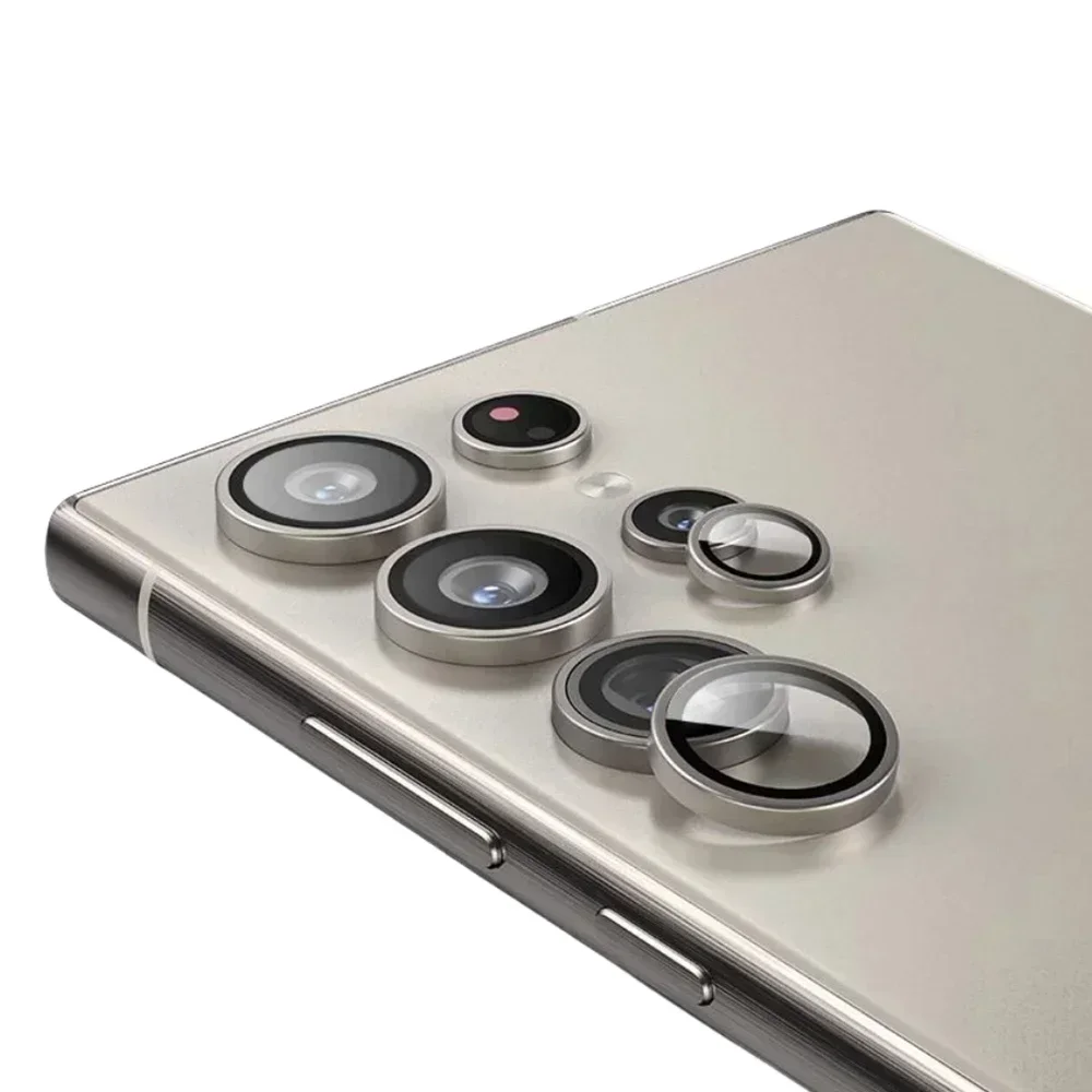 For Samsung S24 Ultra Metal Camera Protector Case Tempered Glass Lens Ring For Samsung Galaxy S24 Plus Ultra S24Ultra Lens Film