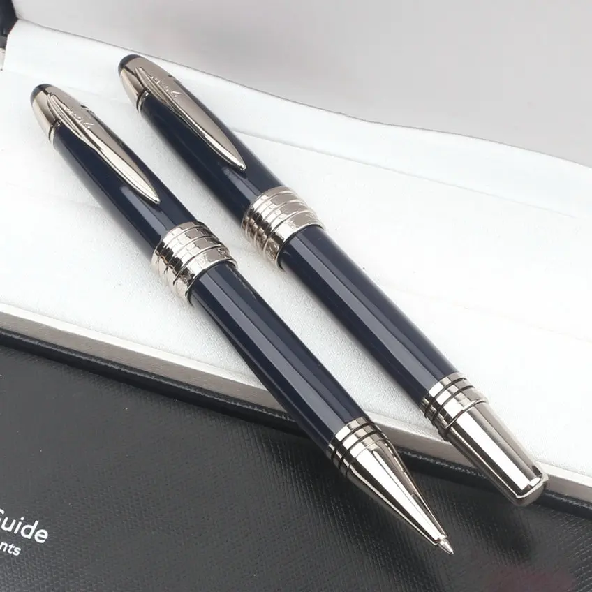 Great John Jfk Mb Luxury Ballpoint Pen Dark Blue Metal Monte Character Fountain Rollerball Pen Classic with Seriel Number