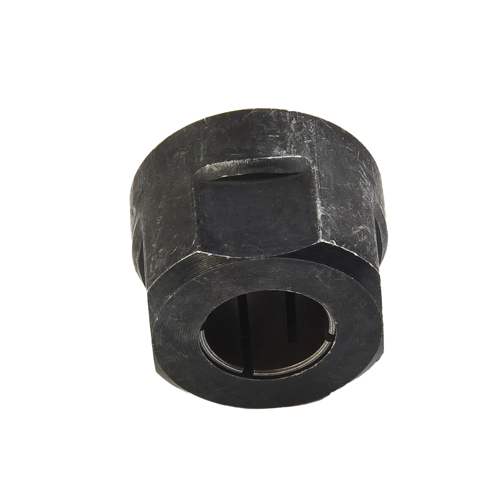 Hand Tools Collet Nut 22.5 * 27mm Strength Easy To Install Reliable Metal Black High Quality Material Replaceable Practical