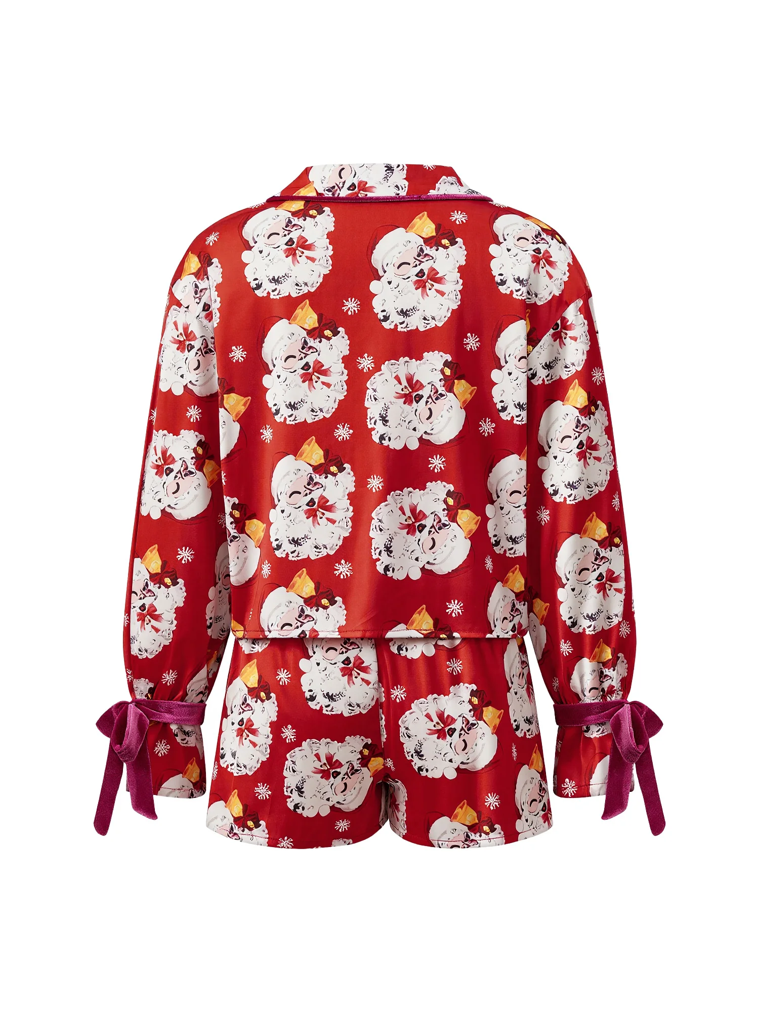 Set pigiama natalizio da 2 pezzi per uomo Top con stampa di renne a maniche lunghe con pantaloni in vita con coulisse Pigiama da notte regalo