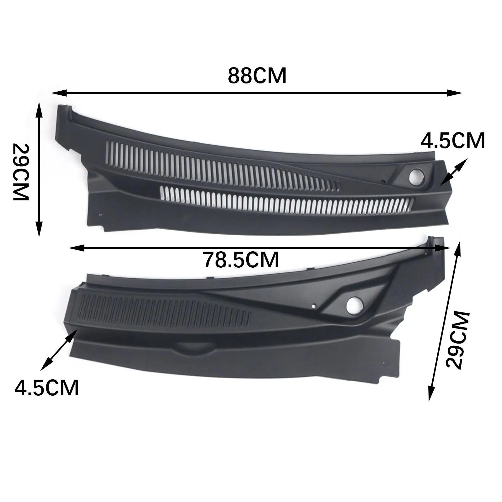 2x Reparatur der Windschutzscheibenverkleidung für Jeep Grand Cherokee 2006–2010