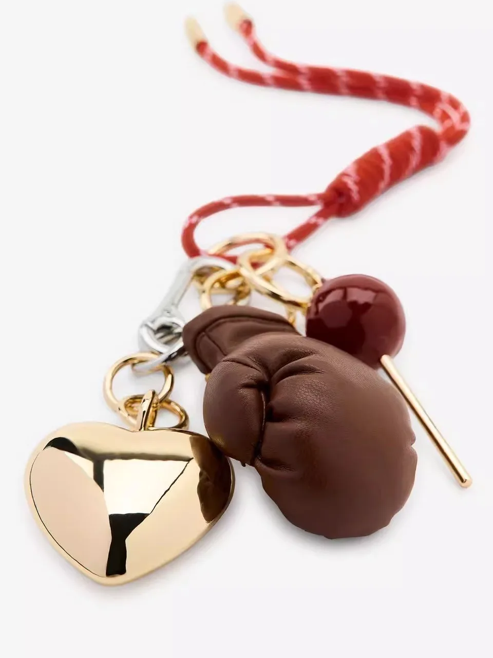 New Summer 2025 Heart Shaped Gloves Women's Fashion Accessories Keychain Multi Hanging Ornaments Hand Protection Gear