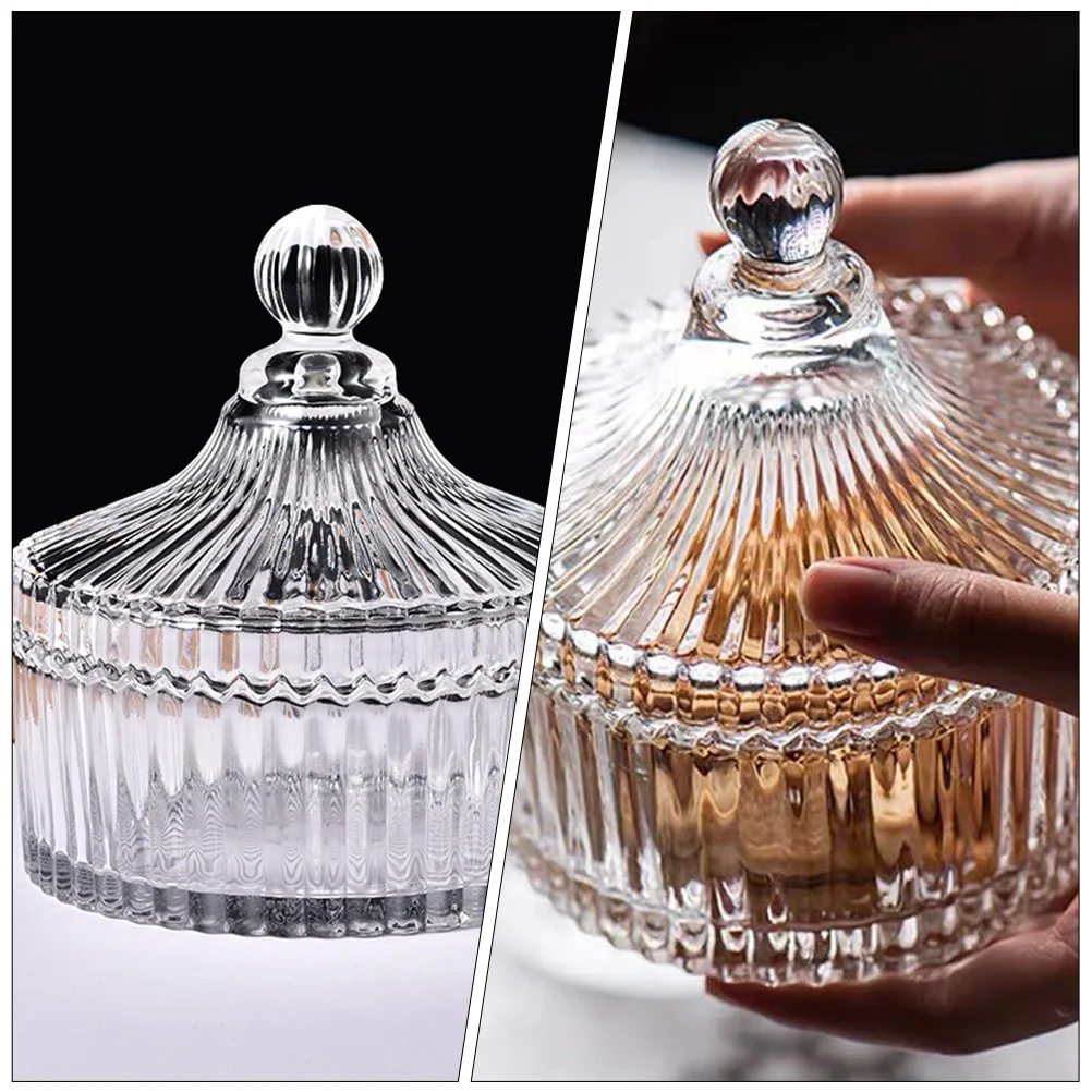 

Glass Candy Storage Jar with Airtight Seal for Home Kitchen Bedroom Use - Transparent Craft Jewelry Storage Container Jar