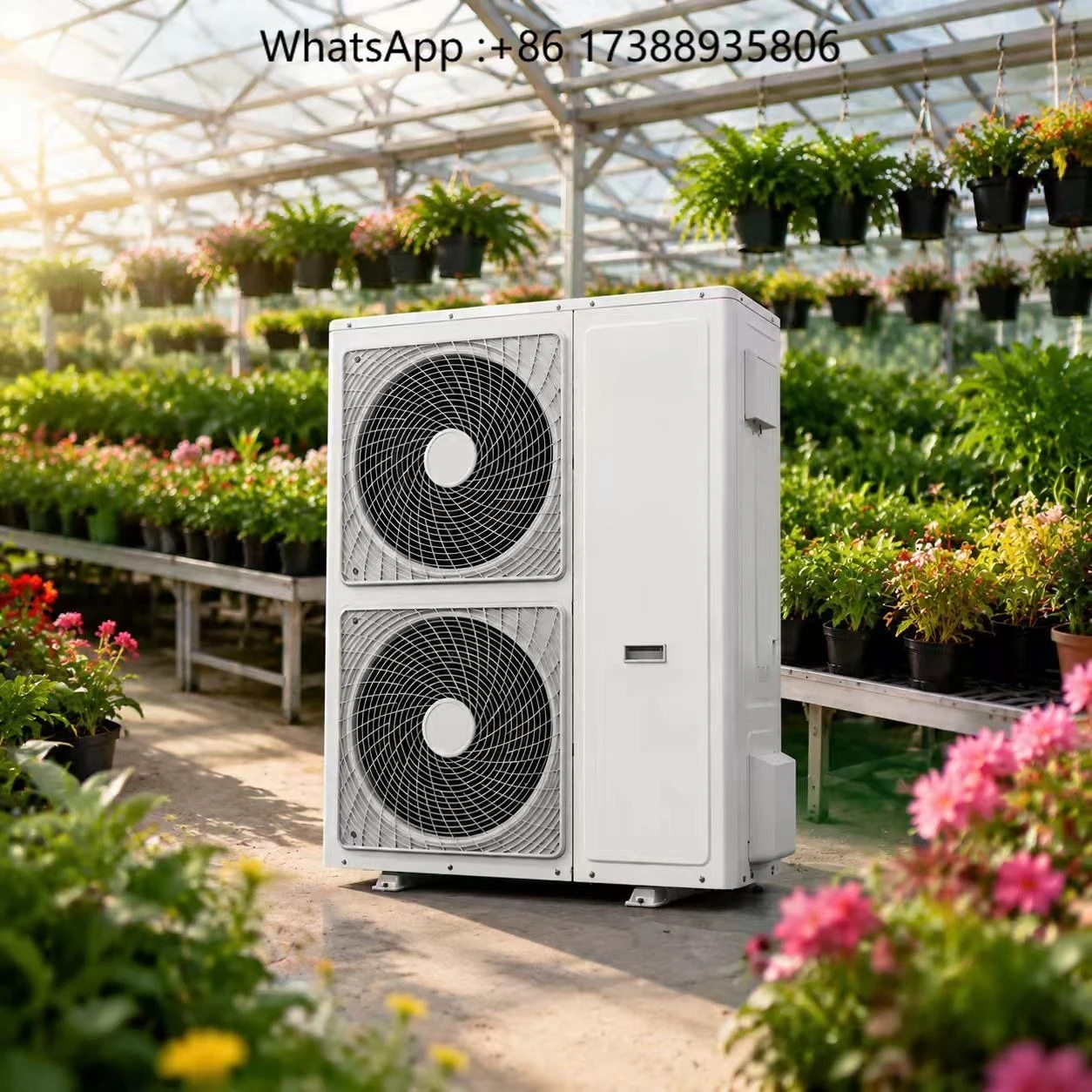 Greenhouse Heating Heat Pump Constant Temp Equipment for Flower Planting
