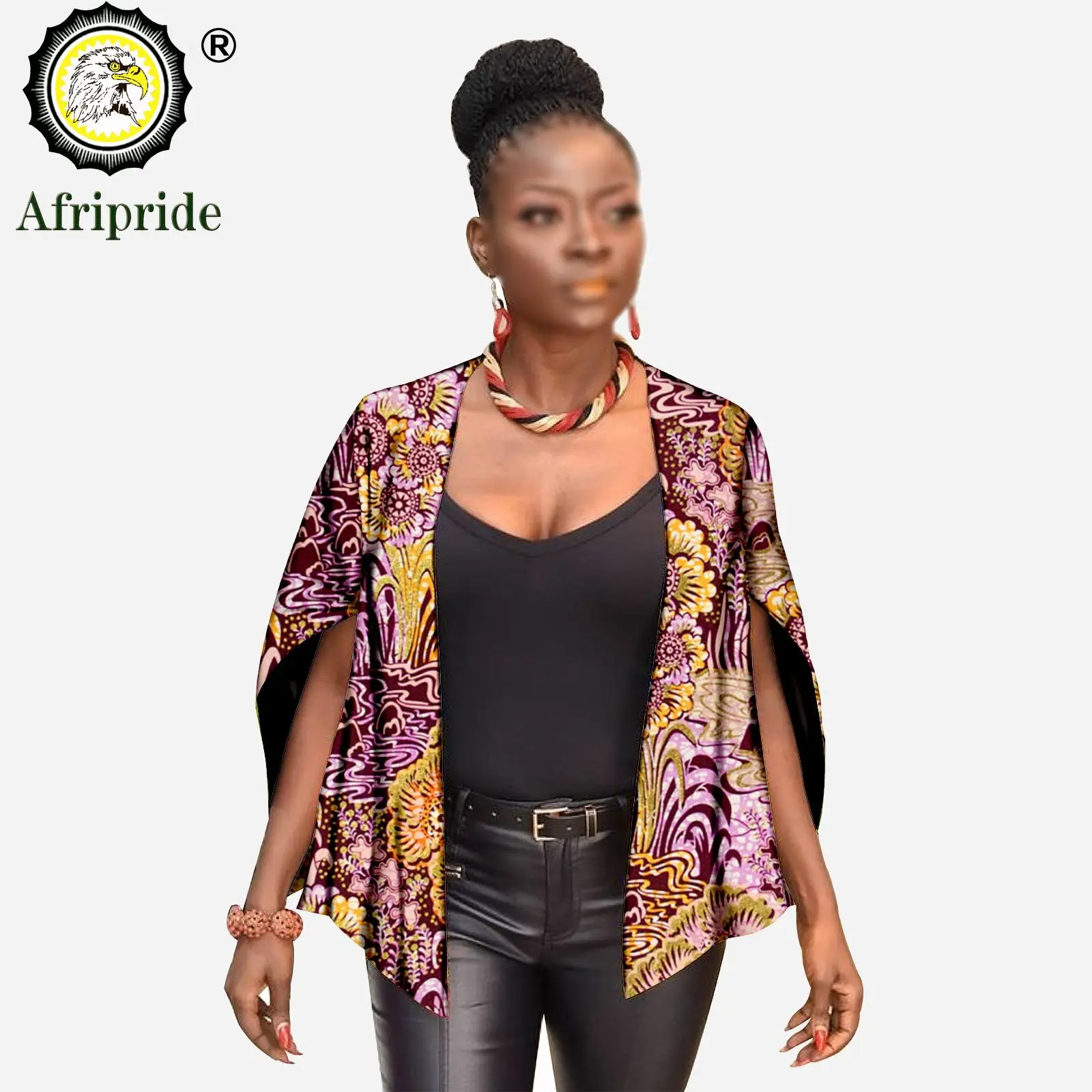 2026 African Clothing for Women Coats and Jackets Ankara Tank Top Fabric Print Dashiki Cotton Coat Plus Size Outfits S1924013