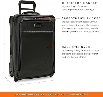 Uprights, Black, 22-inch Baseline Essential Carry-On