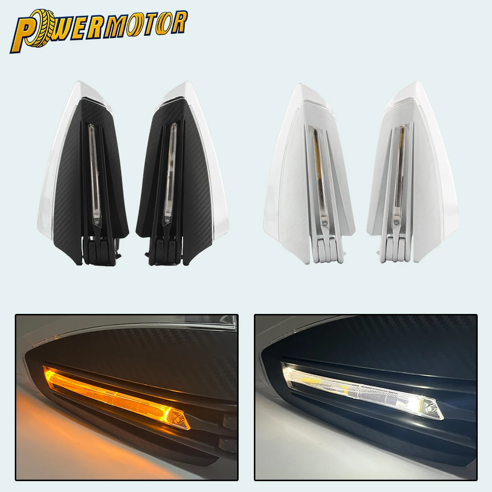 

Universal Motorcycle Handguards Hand Guards With 12V LED Turn Signal Lights Handlebar Protector Covers Dirt Pit Bike Accessories