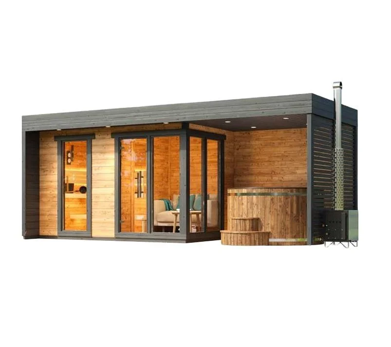 

STLFModern Design Style Dry and Wet Steam Sauna Outdoor Sauna Room