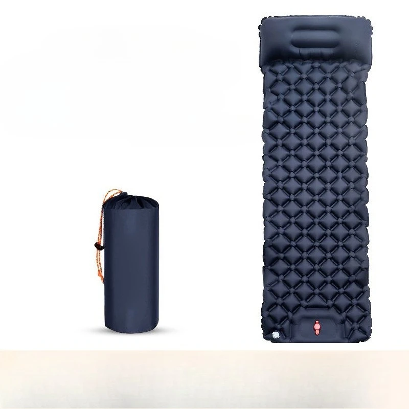 

Outdoor Camping Sleeping Pad Folding Sleep Mat Beach Inflat Mattress with Pillows Ultralight Air Mat Travel Hiking