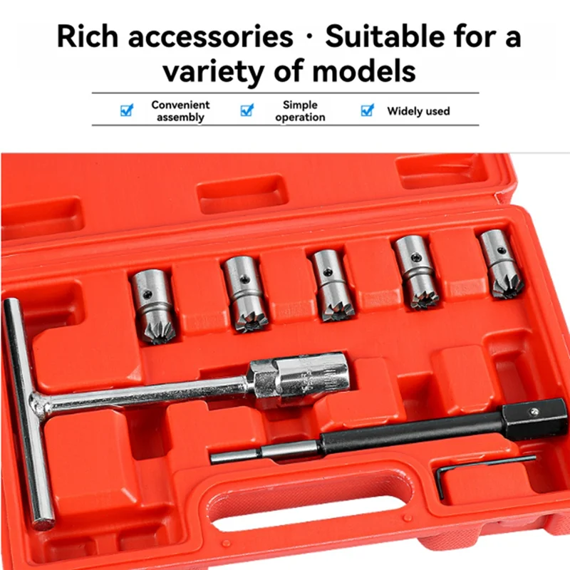 FORC-7PCS حاقن الديزل مقعد القاطع 7 قطعة أدوات كلينر مزيل الكربون مجموعة أدوات جراج السيارة