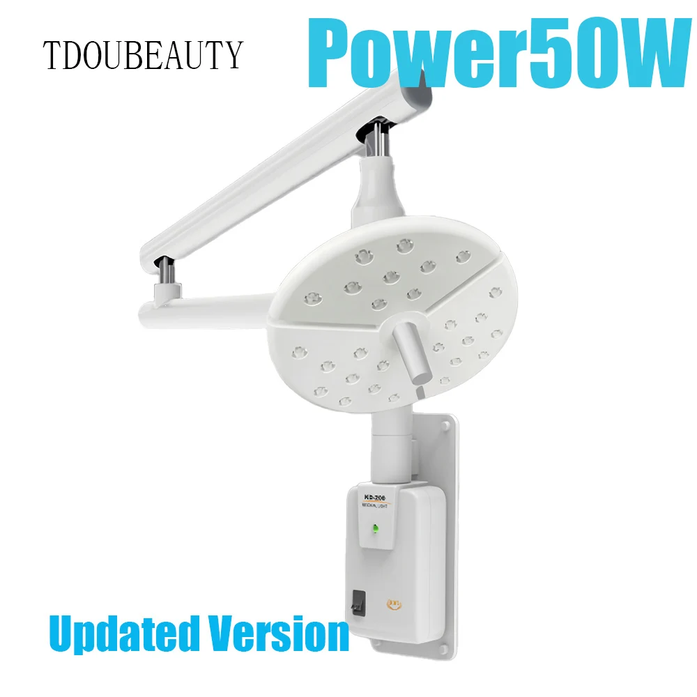 KD-2018B-1 Wall-Mounted Type 50W 27 Holes LED Shadowless Light Cold Operation Lamp Adjustable Brightness Lamp For Dental Clinics