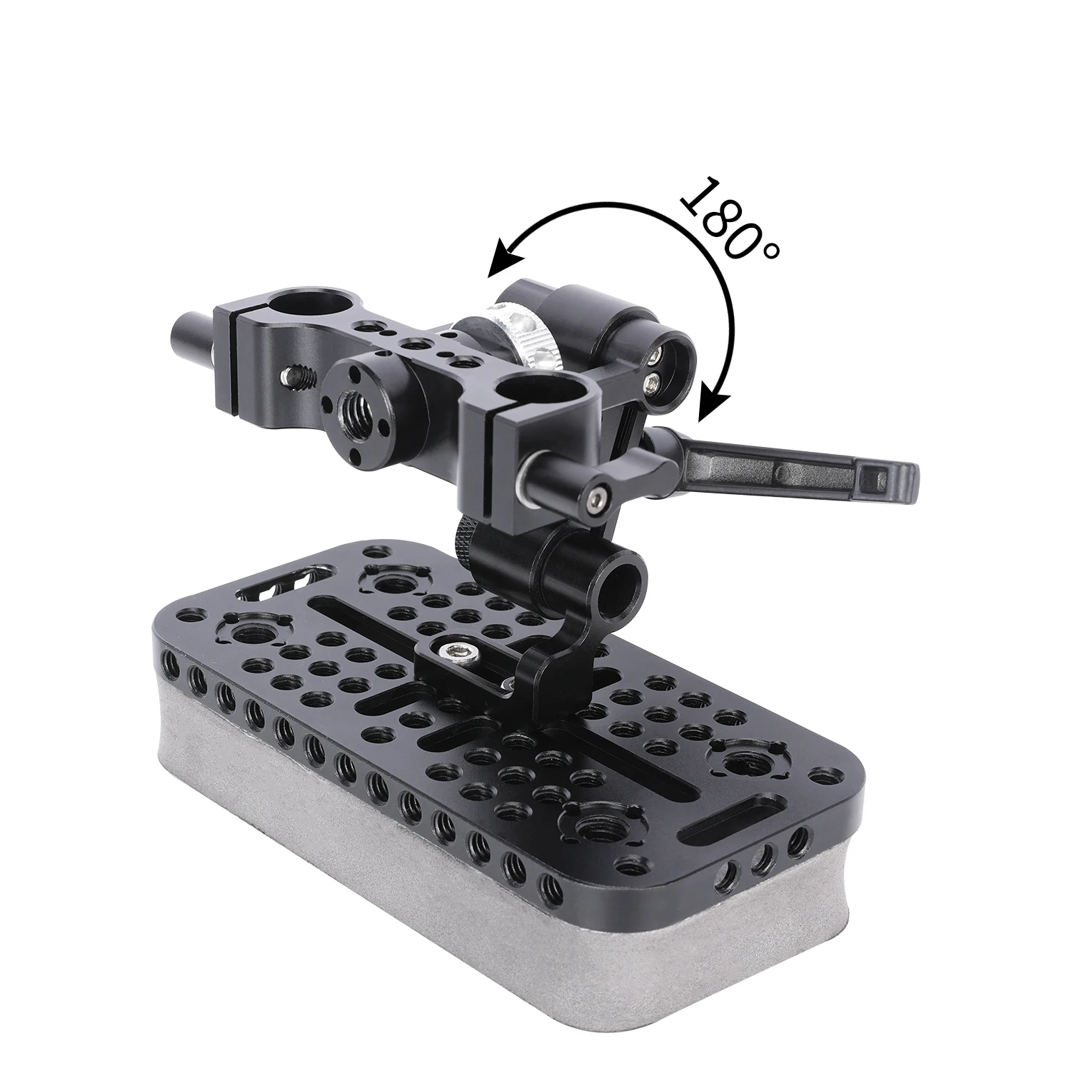 Niceyrig Adjustable Chest Pad with 15MM Dual Rail Block/Rod Clamp