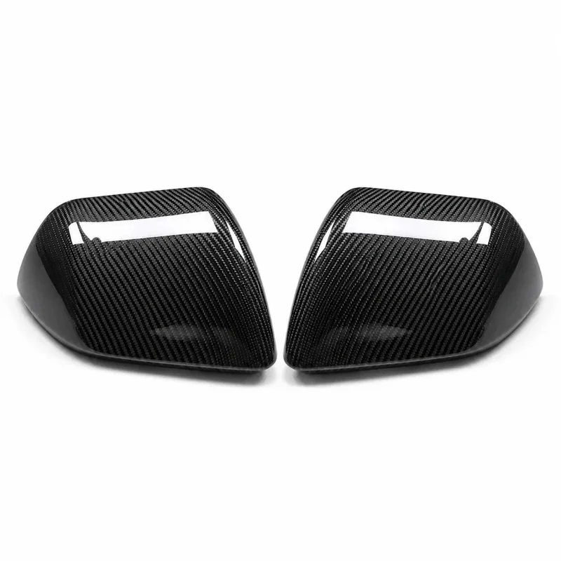 High Quality Lightweight Anti Scratch Carbon Fiber Side Mirror Cover Caps Fit Mustang 2024+