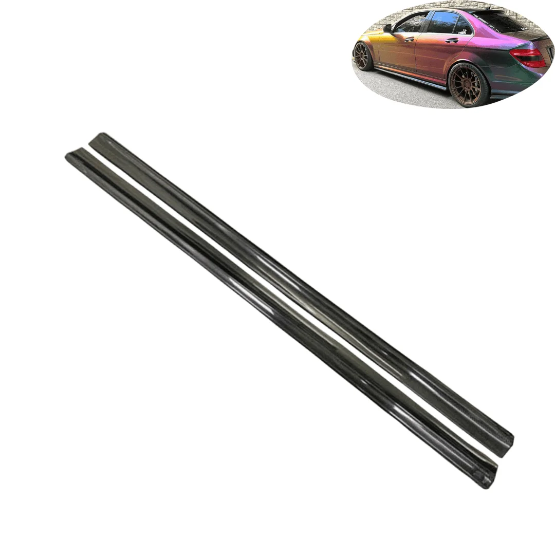 

Совершенно новые боковые юбки из углеродного волокна для Mercedes Benz C-CLASS C63 AMG W204, только боковые юбки 2008-2014, индивидуальные