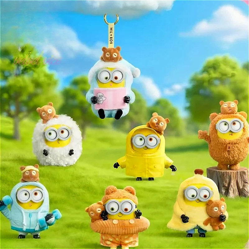 52TOYS Bob Tim Minions Best Friends Together Series Peluche Caja Sorpresa Llavero Bonito Bolsa Sorpresa Juguetes de Moda Regalos Exquisitos