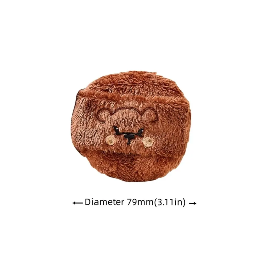 かわいいかわいいメイクアップパフ洗えるノンケーキングロング綿毛パフ再利用可能な丸型ドライパワーパフメイクアップ設定