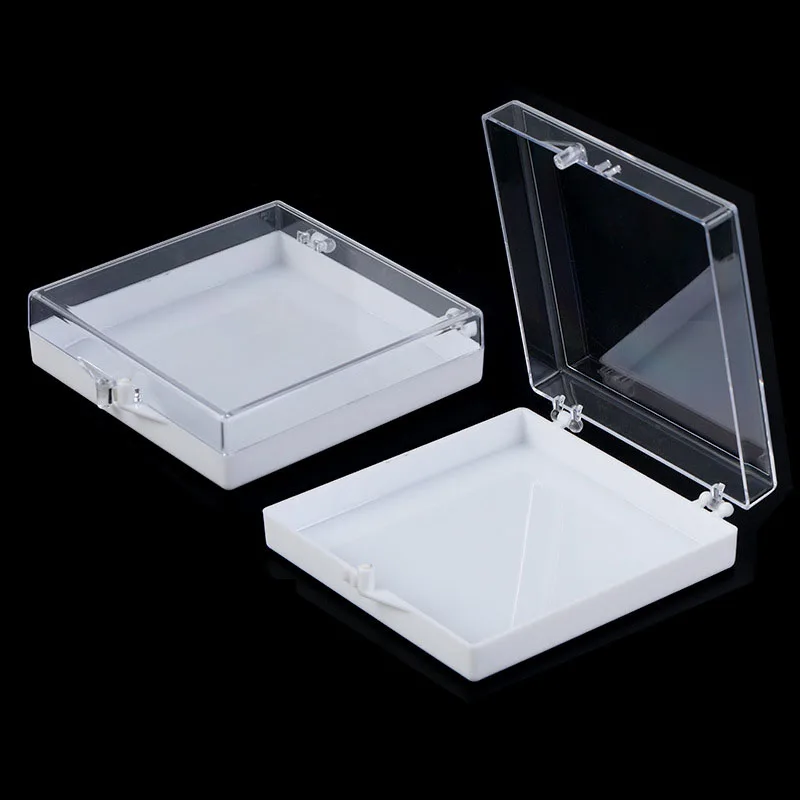 Transparent Nail Wear Storage Box Acrylic Nail Manicure Organizer Case Cover  Packaging Box Container Practical Nails Empty Box