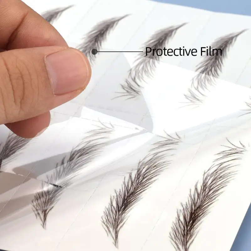 8pair 3D Eyebrow Tattoo Sticker False Eyebrows Waterproof Long Lasting Makeup Bionic False Eyebrow For Women Men Patch Cosmetics