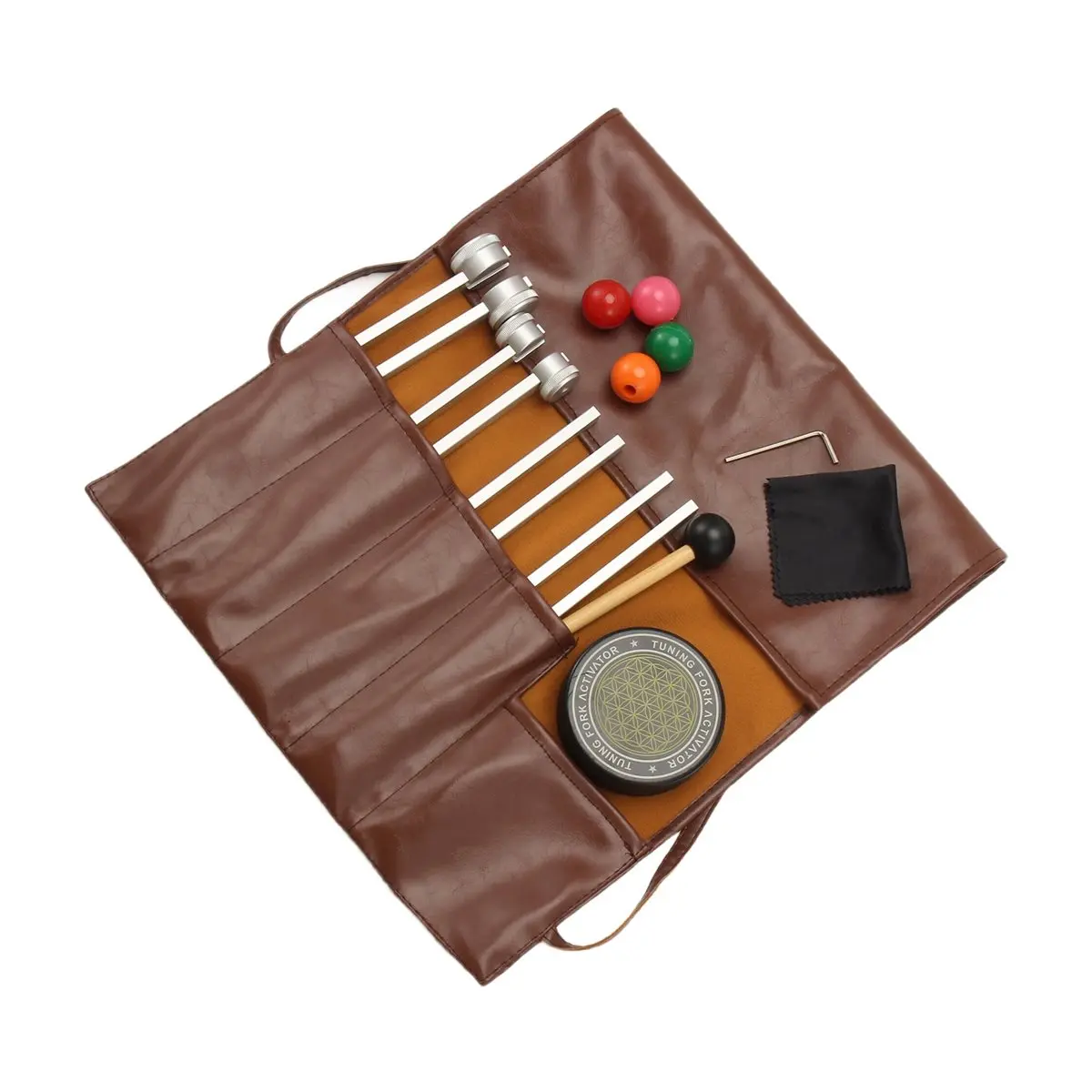 New arrival 4 Pack Tuning Forks Set 128Hz, 256Hz, 512Hz, 528Hz, Tuning Forks Chakra for Healing,Sound Therapy,Keep Body Style 4