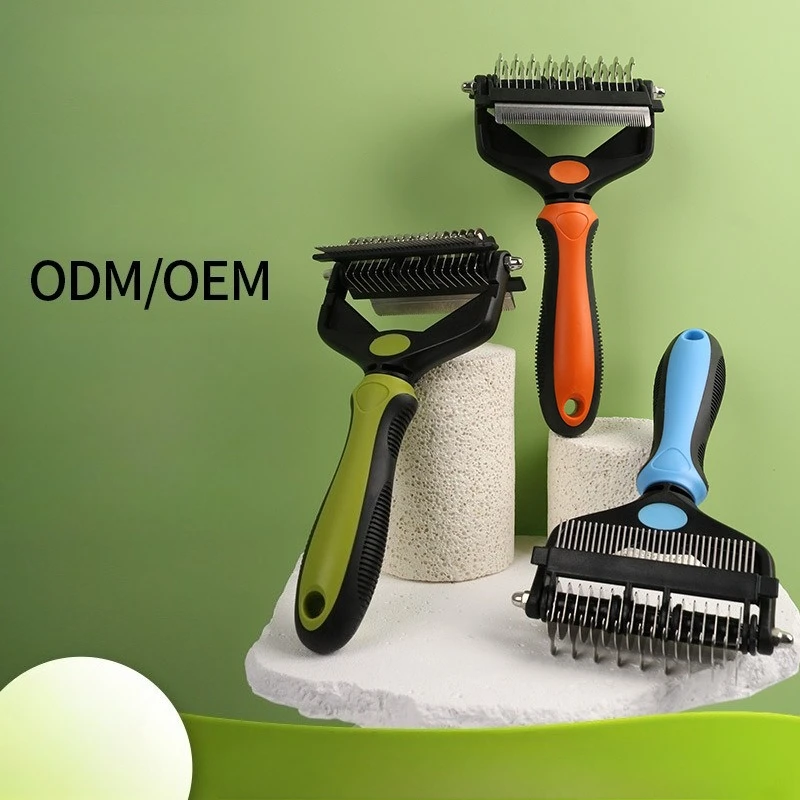 Pet comb dog hair comb 3-in-1 open knot comb cat comb foldable hair knife comb dog hair comb