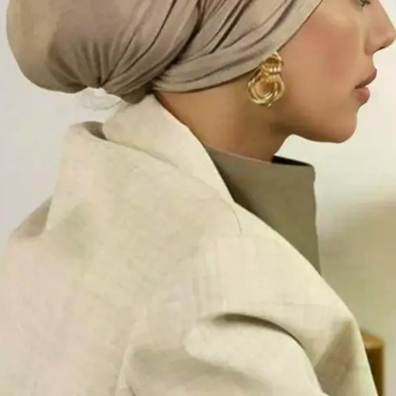 プレミアムモダールジャージーインスタントヒジャブムスリムアンダースカーフキャップコットンストレッチターバンキャップイスラムアンダースカーフボンネットヘッドスカーフヘッドバンド