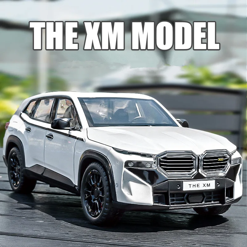 

1:24 BMW XM SUV Alloy Sports Car Model Diecast Metal Toy Car Vehicles Model Simulation Sound and Light Collection Childrens Gift