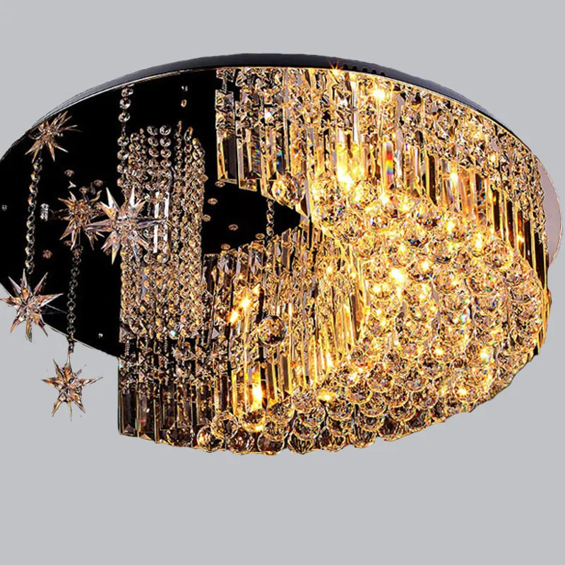 LED star crystal soffitto K9 lampade luna luci calde e creative combinazione di cristallo soggiorno bambini